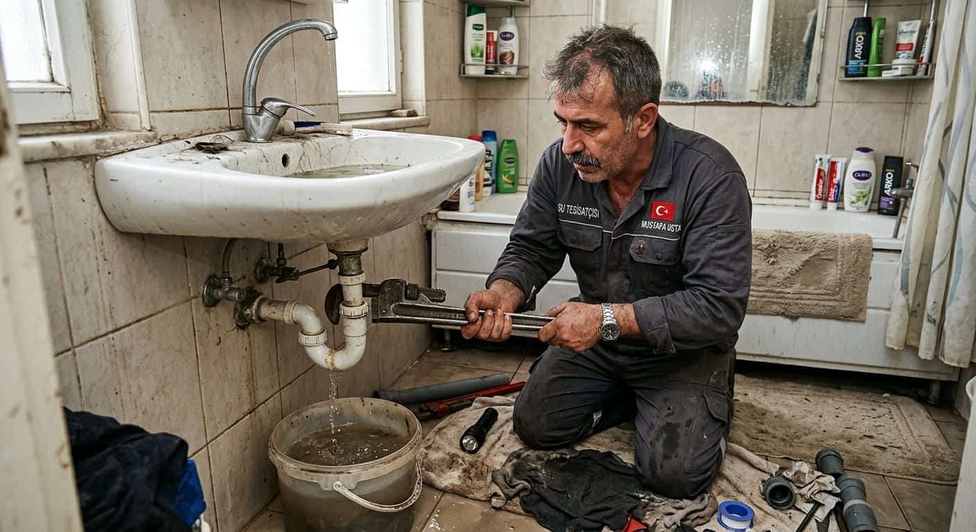 Lavabo Su Tesisatı görseli